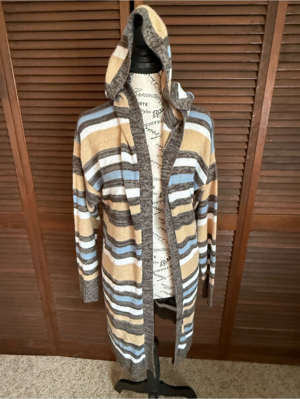 Evelyn Taylor Cozy Hooded Cardigan 2X
